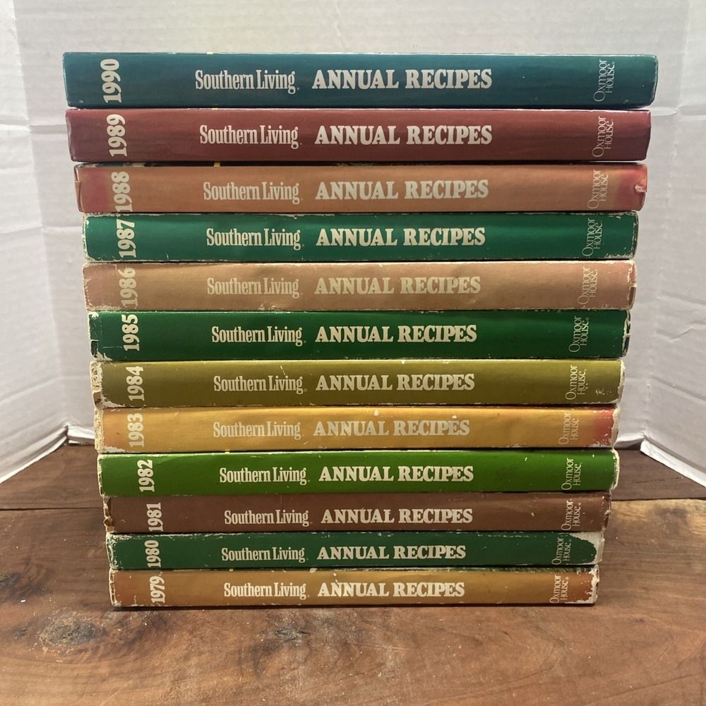 Lot Of 12 Southern Living Annual Recipes Books